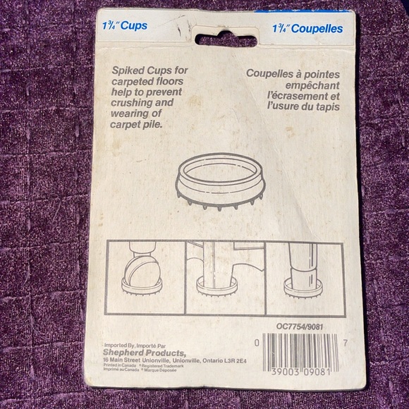 1 3/4 plastic chain legs sliders sliding no mark your floor 4 piece - Picture 6 of 7